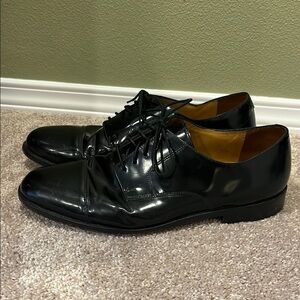 Cole Hahn Black Cap-Toe Oxford Dress Shoes